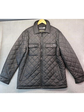 Fintech Quilted Jacket Men Large Zip Coat Puffer Gorpcore